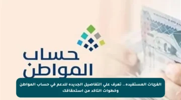 الفئات المستفيدة.. تعرف على التفاصيل الجديدة للدعم في حساب المواطن وخطوات التأكد من استحقاقك